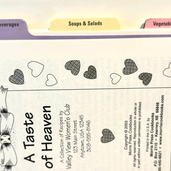 A TASTE OF HEAVEN COOKBOOK Winston-Salem NC. HC. Cookbook - Picture 5 of 14